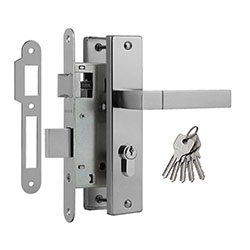 Замок врезной № 709К-55 мм Хром НОРА-М