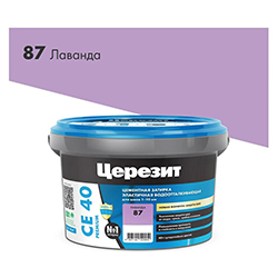 Затирка водоотталкивающая 2 кг Лаванда 87 Церезит СЕ40