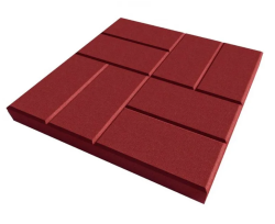 Плитка тротуарная Красная 400х400 мм Кирпич Плитка тротуарная Красная 400х400 мм Кирпич