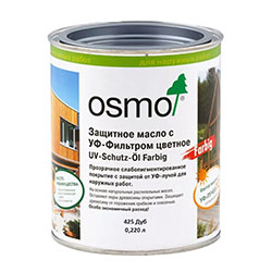 Защитное масло с УФ-фильтром 0,22 л Цветное 425 Дуб ОСМО