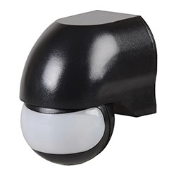 Датчик движения настенный 010 Черный до 1100Вт угол 180° 10 м IP44 IEK