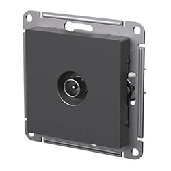 Розетка TV телевизионная в рамку механизм Базальт ATLASDESIGN Systeme Electric
