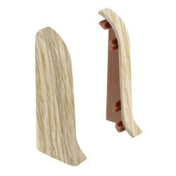 Торцевые заглушки для плинтуса К55 Комфорт 2 штуки Сосна