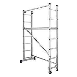 Лестница-помост алюминиевая 2x7 ступеней 3,4 м 1,98 м Alumet SM 4007