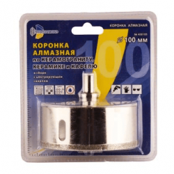 Коронка алмазная 100мм по керамограниту и мрамору