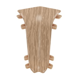 Внутренний угол для плинтуса К55 Комфорт Дуб