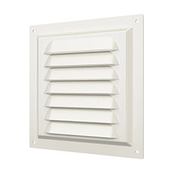 Решетка вентиляционная 1515МЭ сетка 150х150 мм Слоновая кость ERA Ivory