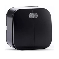 Выключатель 2 клавиши ОП Frea 10А IP20 250В с индикацией АБС-пластик Карбон TOKOV ELECTRIC