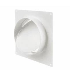 Соединитель с обратным клапаном и настенной пластиной для круглых каналов d-125 мм. ЭРА