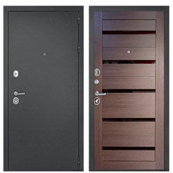 Дверь ДК Рубикон Царга Венге с цилиндрическим замком и фурнитурой 960х2050 мм Правая