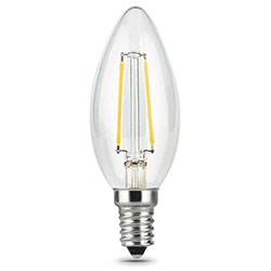 Лампа светодиодная Свеча 11вт Е14 C37 2700К Теплый свет Gauss Filament LED