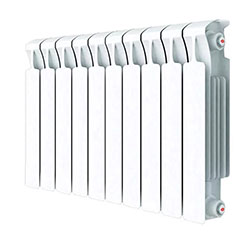 Радиатор биметаллический 500х100 10 секций нижнее правое подключение MONOLIT VENTIL RIFAR