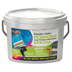 Краска резиновая Серая 11,5 кг Elastic Color НовБытХим