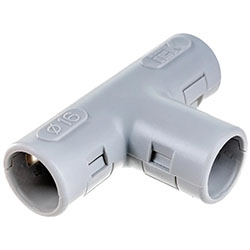 Тройник открывающийся Т-образный Ø 16 мм 90° для труб ПВХ TI16G IEK