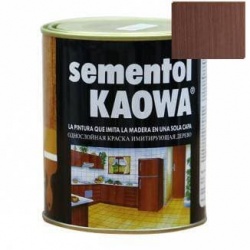 Kaowa sementol краска жидкое дерево  750 мл Каштан