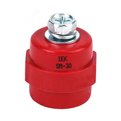 Изолятор SM30 М8 силовой с болтом IEK