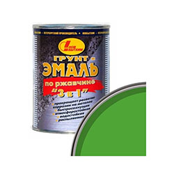 Грунт-эмаль 3в1 Зеленый RAL6032 1 л НОВБЫТХИМ