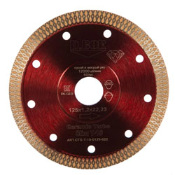 Диск алмазный D.BOR Турбо Слим Керамик T-10 125x1.2x22.23 мм