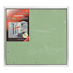 Люк ревизионный под плитку 40х30 см "КОНТУР" съемная дверца