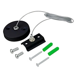 Комплект подвесов шинопровода длина 2 м 2 шт Черный TOP-LINE IN HOME