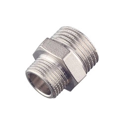 Ниппель переходной HH никелированный 1/2" х 3/8' STOUT