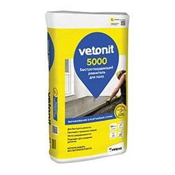 Ровнитель для пола быстротвердеющий 25 кг 5-50 мм Vetonit 5000