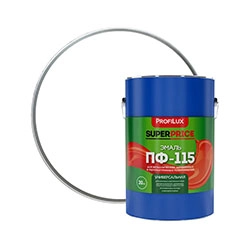 Эмаль полуматовая Белая 20 кг Фазенда Profilux ПФ-115