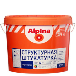 Альпина Эксперт К15 структурная штукатурка 16 кг