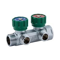 Коллектор регулирующий 3/4"х1/2" 2 выхода ALATO