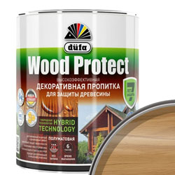 Пропитка декоративная для дерева Dufa Wood Protect Орех 0,75 л