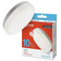 Лампа светодиодная LED-GX53-VC 10Вт 230В 6500К 950Лм IN HOME Лампа светодиодная LED-GX53-VC 10Вт 230В 6500К 950Лм IN HOME