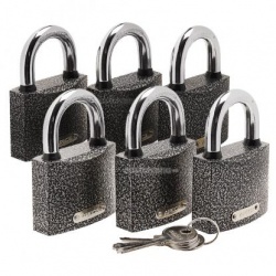 Набор замков висячих Апекс ПД 01-63 состоит из 6 замков и 5 ключей