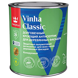 Антисептик защитный для древесины TIKKURILA VINHA база VVA полуматовый 0,9 л