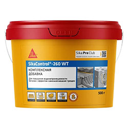 Комплексная добавка для повышения водонепроницаемости бетона 0,5 кг Sika control 260 WT