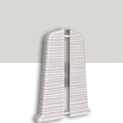 Торцевые заглушки для плинтуса Деконика Д-П70 мм Светло-серый 002