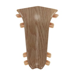 Внутренний угол для плинтуса К55 Комфорт Дуб беленый