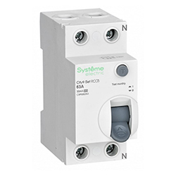 Выключатель дифференциального тока 63А 2P 30мА A 230В City9 Set C9R68263 Systeme Electric УЗО