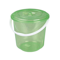 Ведро пластиковое 10 л ХОЗЯЮШКА с крышкой М1213