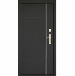 Дверь Форпост С-128 размер 960х2050 мм левая с цилиндрическим замком и дверной фурнитурой