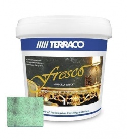 ТЕРРАКО Фреско Блеск Органза Зеленая декорирующее1 кг