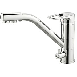 Смеситель для кухни с подключением фильтра латунь VALFEX Alioth Chrome VF.4304