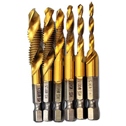 Набор сверл с метчиком 3,4,5,6,8,10 мм Skole