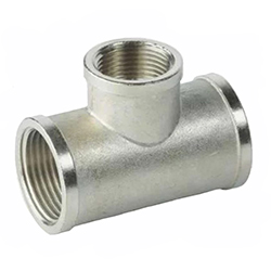 Тройник ВВВ 3/4"х1/2"х3/4" переходной латунь никелированный BFN-011-301 Aquadeel