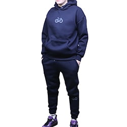 Мужской костюм с капюшоном и начесом цвет Темно-синий размер 54 M98024N