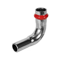 Угольник однораструбный Впр-Нпр Ø 15 мм 90° Нержавеющая сталь пресс ROMMER