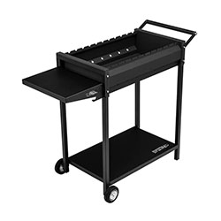 Мангал сварной на колесах 662х390х152/805 мм кочерга в комплекте PALISAD Camping