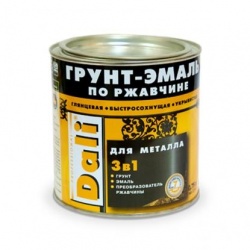 DALI грунт-эмаль по металлу 3 в 1 Красно-коричневая 0,75 л