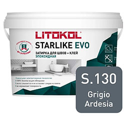 Эпоксидная затирка LITOKOL STARLIKE EVO S.130 GRIGIO ARDESIA 5 кг