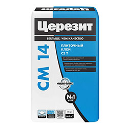 Клей для керамической плитки и керамогранита Церезит CM 14 Extra 25 кг