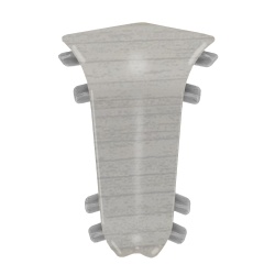 Внутренний угол для плинтуса К55 Комфорт Ясень серый